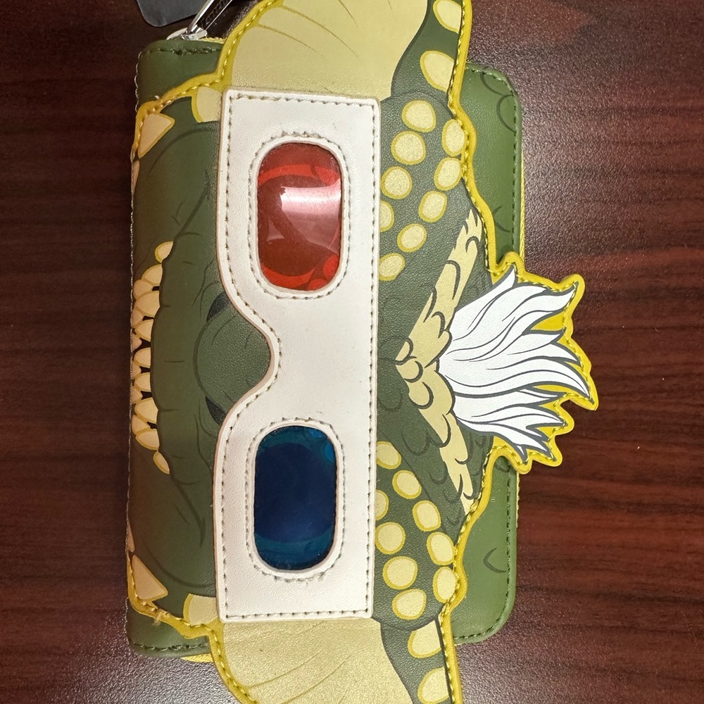 Green and Yellow Character Wallet